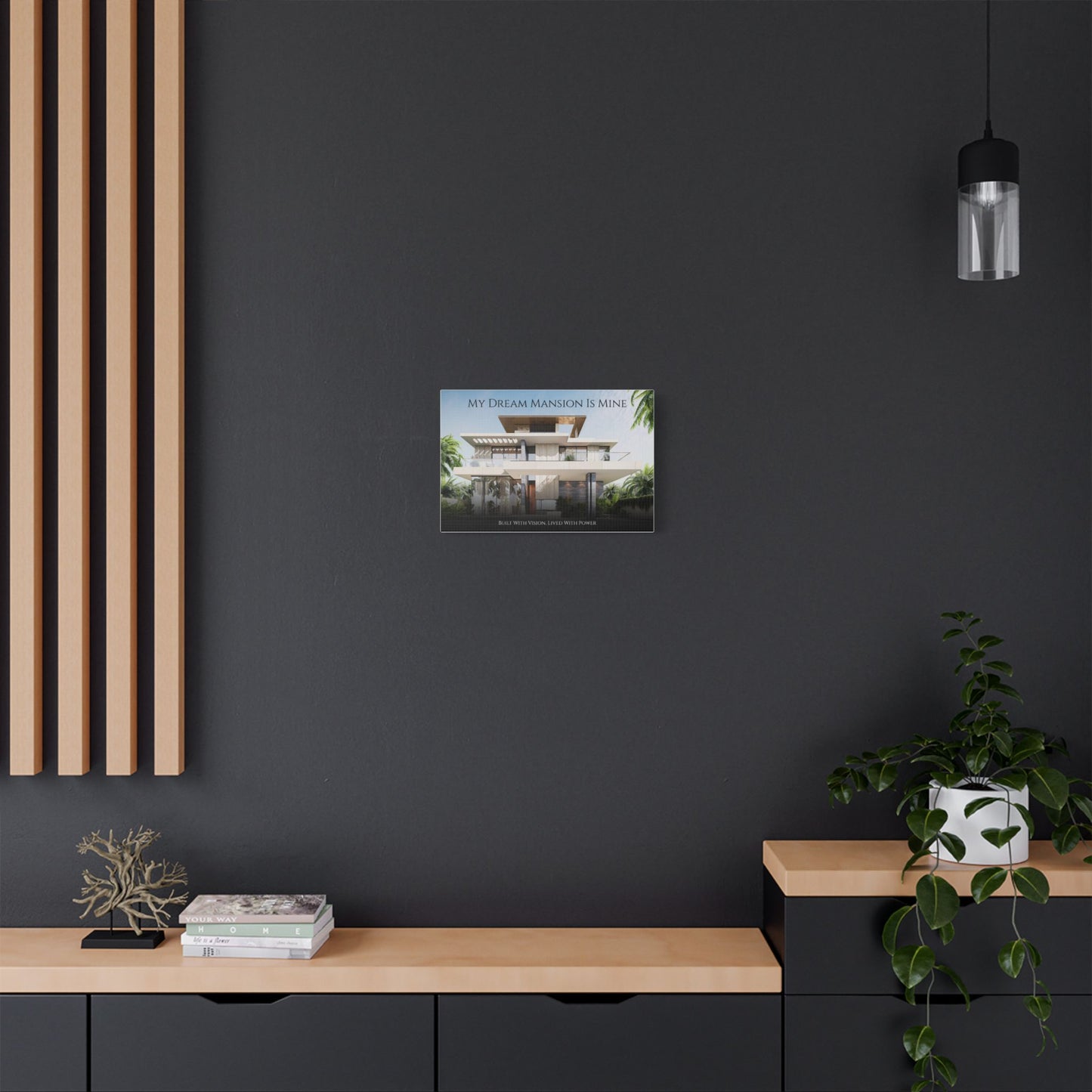Dream Mansion Manifestation Canvas for Bedrooms and Living Rooms