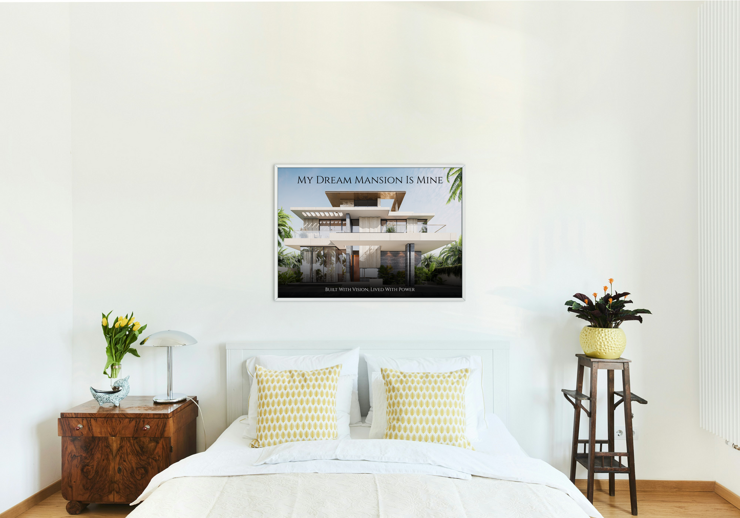 Mansion Manifestor – Vision Board Wall Art for Living Room & Bedroom